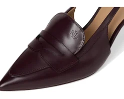 Lauren Ralph Lauren Khloe Leather Slingback Loafers Pumps Women's