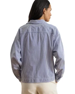 Lauren Ralph Lauren Striped Cropped Shirt Women's