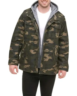 Levi's® Levi's Men's Washed Cotton Hooded Military Jacket Men's