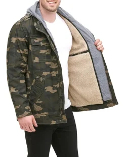 Levi's® Levi's Men's Washed Cotton Hooded Military Jacket Men's