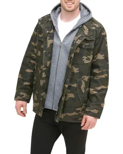 Levi's® Levi's Men's Washed Cotton Hooded Military Jacket Men's