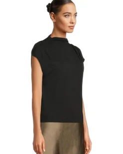 Lilla P Cap Sleeve Mock Women's
