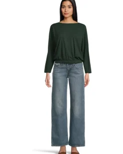 Lilla P Elastic Hem Dolman Boatneck Women's