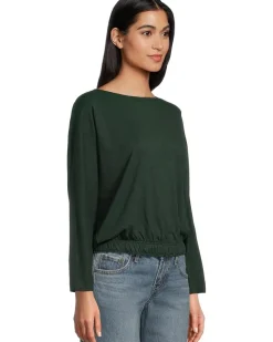 Lilla P Elastic Hem Dolman Boatneck Women's