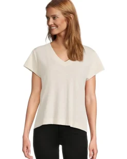 Lilla P Relaxed Short Sleeve V-Neck Tee Women's