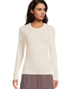 Lilla P Rib Slub Long Sleeve Crew Women's