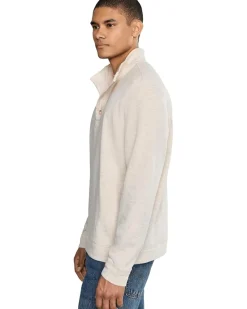 Liverpool Los Angeles Long Sleeve Mock Neck Button Placket Pullover Men's