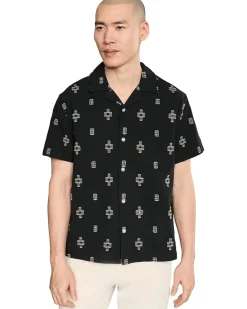 Liverpool Los Angeles Short Sleeve Button-Up Camp Shirt Men's