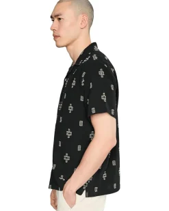 Liverpool Los Angeles Short Sleeve Button-Up Camp Shirt Men's