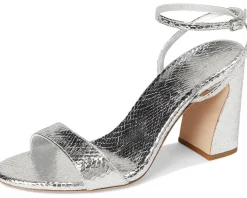 Loeffler Randall Malia Curved Heel Simple Sandals With Ankle Wrap Women's