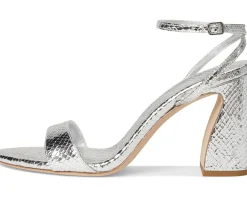 Loeffler Randall Malia Curved Heel Simple Sandals With Ankle Wrap Women's