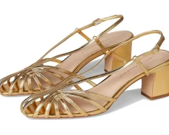 Loeffler Randall Priscilla Lattice Slingback Mid Heel Sandals Women's