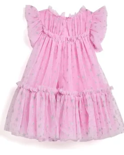 Lola and The Boys Shimmer Stars Tulle Dress (Toddler/Little Kid)