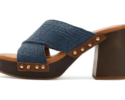 Lucky Brand Casyna Cross Strap Studded Heel Sandals Women's