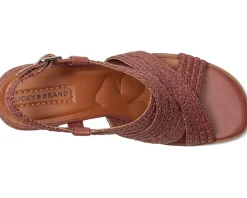 Lucky Brand Sasina Cut Out Heeled Sandals Women's