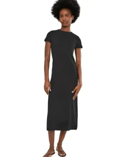 Madewell Andy Short Sleeve Crew Neck Maxi Dress 1X1 Women's