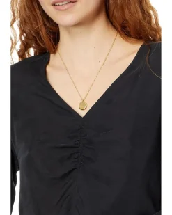 Madewell Brushed Ruched-Front Top Women's