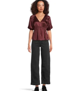 Madewell Kathleen Top- Unitedtex Stretch Satin Women's