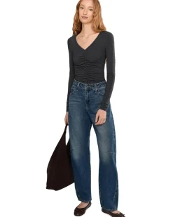 Madewell Slinky V-neck Top Women's