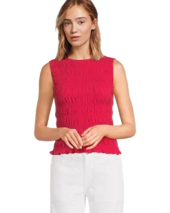 Madewell Smocked Boatneck Tank Women's