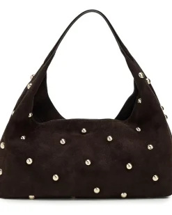 Madewell The Mylie Shoulder Bag in Studded Suede