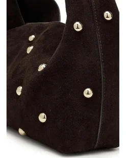 Madewell The Mylie Shoulder Bag in Studded Suede