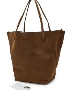 Madewell The Oversized Shopper Tote in Suede