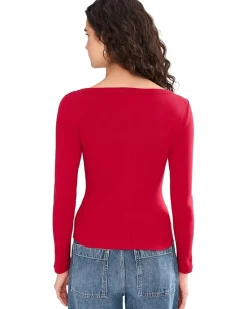 Madewell The '90s Boatneck Tee in Compact Cotton Women's