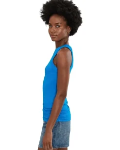 Michael Stars Halley Ruched Side Tank Women's