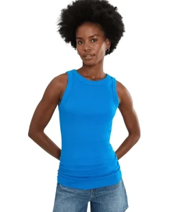 Michael Stars Halley Ruched Side Tank Women's