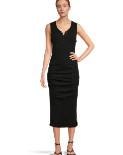 Michael Stars Samira Tank Henley Midi Dress Women's