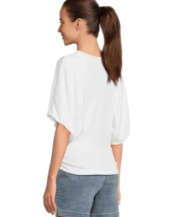 Michael Stars Vicky Scoop Neck Balloon Sleeve Tee Women's