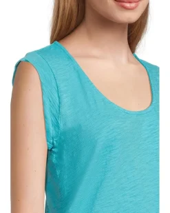 Mod-o-doc Cap Sleeve Scoop Neck Tee Women's