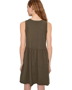 Mod-o-doc Drop Shirred Waist Tank Dress Women's