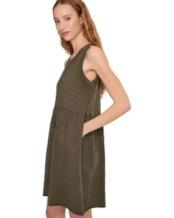 Mod-o-doc Drop Shirred Waist Tank Dress Women's