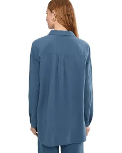Mod-o-doc Long Sleeve Button Up Tunic Women's