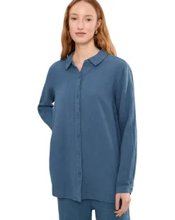 Mod-o-doc Long Sleeve Button Up Tunic Women's