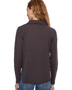 Mod-o-doc Long Sleeve Easy Polo Tee Women's