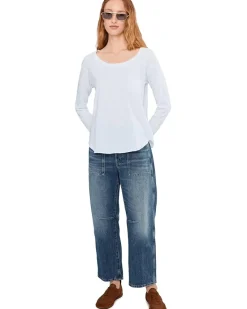Mod-o-doc Long Sleeve Shirttail Pocket Tee Women's