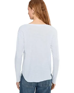 Mod-o-doc Long Sleeve Shirttail Pocket Tee Women's