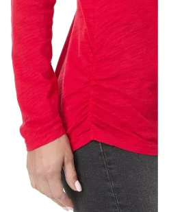 Mod-o-doc Long Sleeve Twisted Scoop Neck Tee Women's