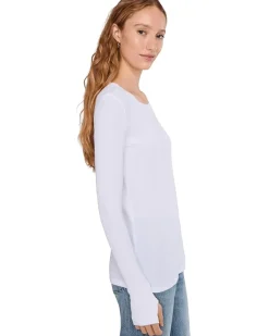 Mod-o-doc Long Sleeve With Thumbhole, Crewneck Tee Women's