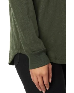 Mod-o-doc Mod-o-doc Long Sleeve Oversized Lo-Hi Top Women's
