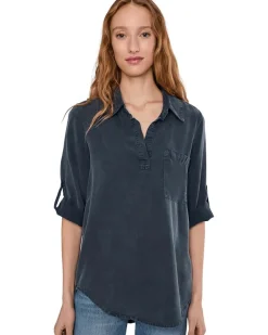 Mod-o-doc Roll Tab, Patch Pocket, Tunic Women's