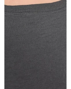 Mod-o-doc 3/4 Shirred Sleeve Open Crew Neck Tee Women's