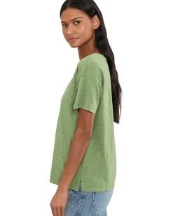 Mod-o-doc Short Sleeve V-Neck Boxy Tee Women's