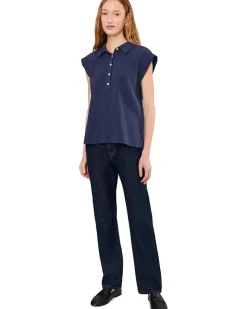 Mod-o-doc Sleeveless Henley Shirt Women's