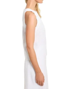 NIC+ZOE Petite Rumba Linen Pop On Tank Women's