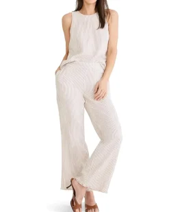 NIC+ZOE Pinstripe Gauze Pop On Tank Women's