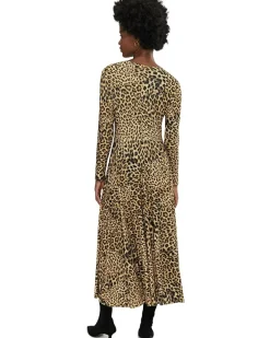Norma Kamali Long Sleeve Flared Dress Women's